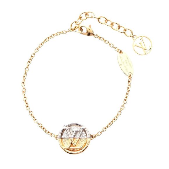 Louis Vuitton L to V Bracelet Gold/Silver - Picture 1 of 7